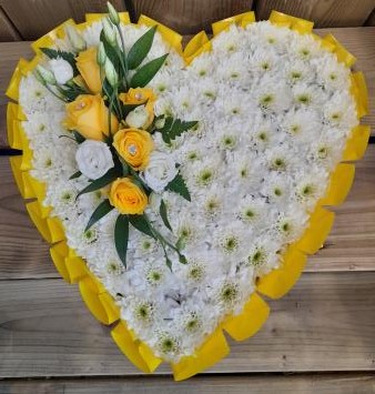 Fresh Flower Heart Wreath